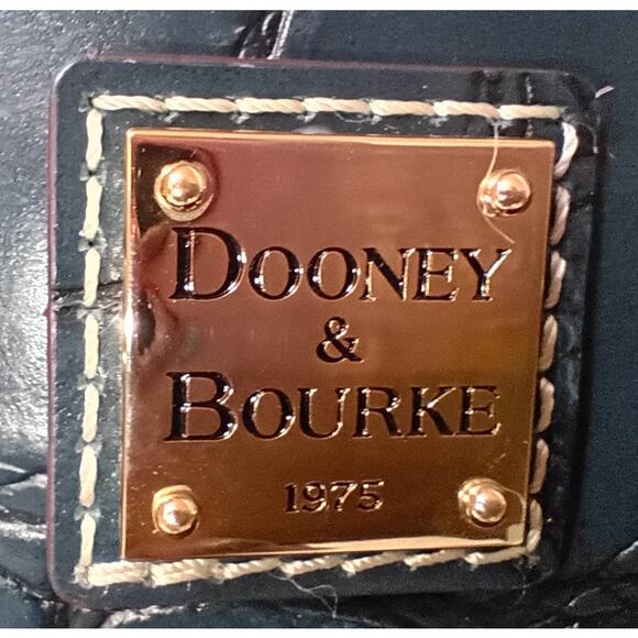 Dooney & Bourke Denison Dark Teal Shopper Tote - EUC - Picture 8 of 9